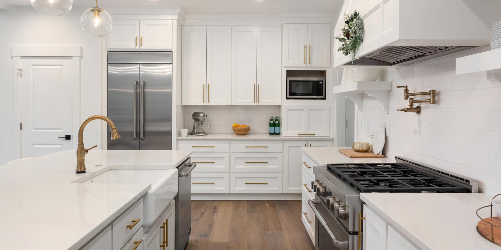 a kitchen in a southern Maryland home that was custom designed