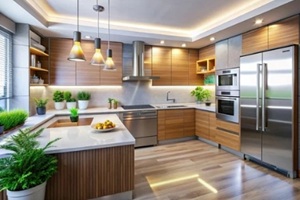 newly built kitchen