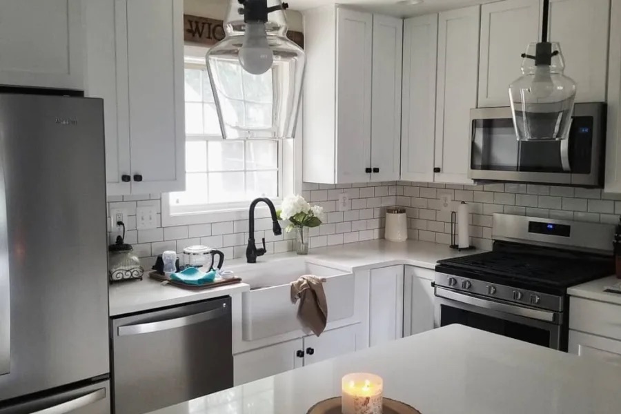 new kitchen that was remodeled by Southern Maryland Kitchen & Bath