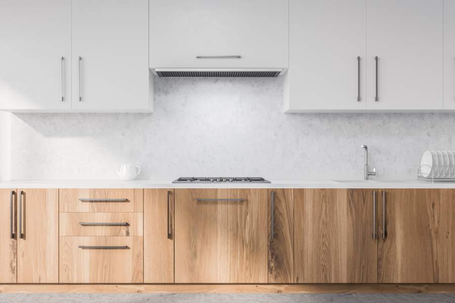 Wooden kitchen countertops in a waldorf maryland home