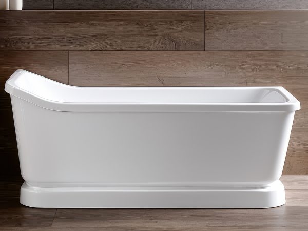 Elderly Accessible Design Concept, Modern Accessible Bathtub with Low Threshold and Safety Rails for Easy Entry and Enhanced Comfort