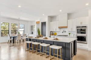Modern Kitchen with White and Gray Interior