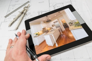 Designer Created Kitchen Remodel Blueprint According to Client Budget